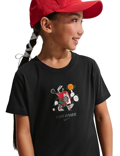 Nike Unisex Kids Regular Fit Sportswear T-Shirt Black