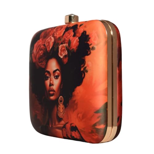 Artklim Afro Women Portrait Printed Clutch