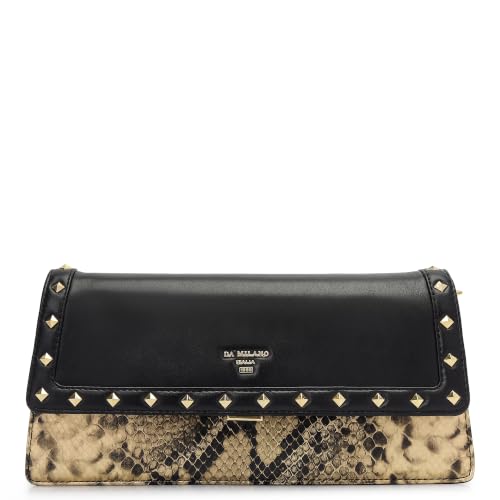 Da Milano Leather Sling Bag for Women - Black (LSB-02589)
