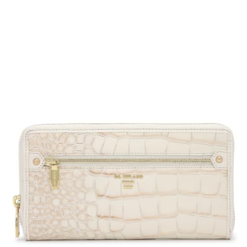 Da Milano Premium Leather Wallet for Women | Multi Compartment Travel Wallet - Marshmallow White
