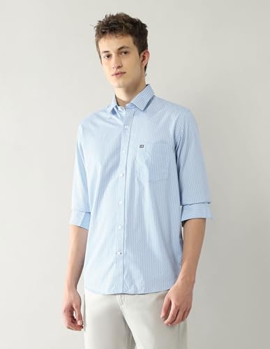 Arrow Sports Men's Slim Fit Shirt (ASAJSH1690_Blue