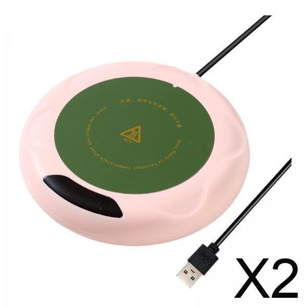 TRENDYNEST 2xElectric Cup Warmer Heating Plate Coffee Warmer for Hot Chocolate Milk Pink|Home & Garden | Kitchen, Dining & Bar