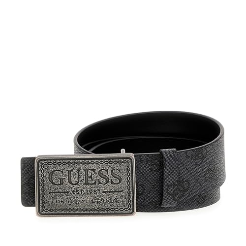 GUESS Black Men Printed Leather Belt_7628907207792