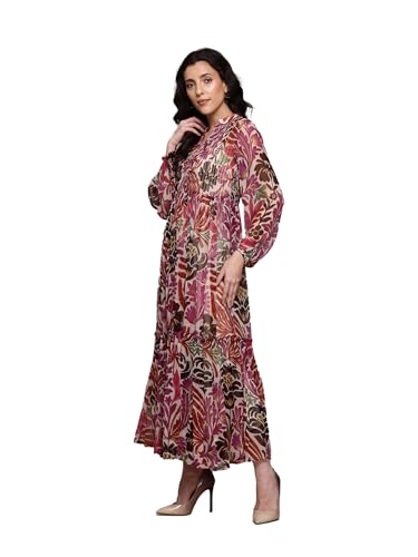 Label RITU KUMAR Multi Color Felix Long Dress with Camisole