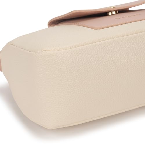 Fastrack Stellar Sling Bag for Women| Faux Leather Sling with Adjustable Belt | Small Grain Texture and Front Button Pocket | Trendy Handbags for Women | Compact Sling for Girls