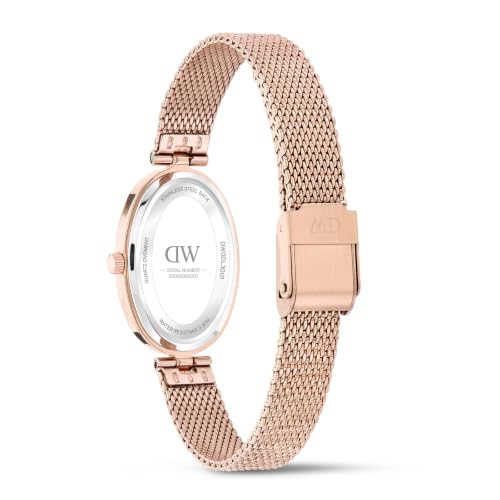 Daniel Wellington Oval 22mm Burgundy Dial Analog Women Watch - DW0DL3001