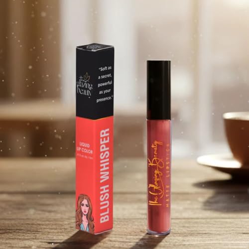 The Glazing Beauty Blush Whisper – Baby Pink Liquid Lipstick | Long-Lasting Matte Finish, Smudge-Proof & Lightweight Lip Color