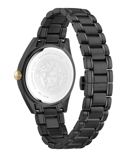 Versace V-Code 42 mm Black Dial Men Analog Watch- VE6A00925