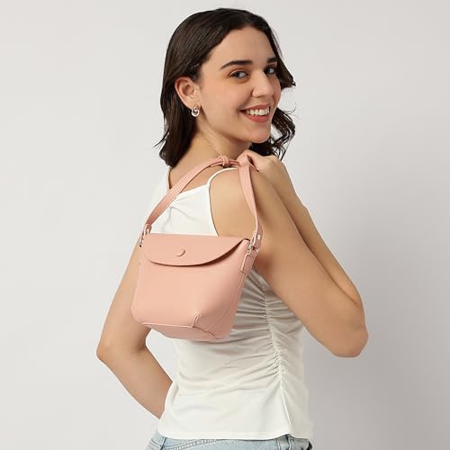 Fastrack Catch Me If You Can Sling Bag for Women | Small Size with Flap and Button Lock, Adjustable Strap | Stylish, Functional Sling Bag for On-the-Go