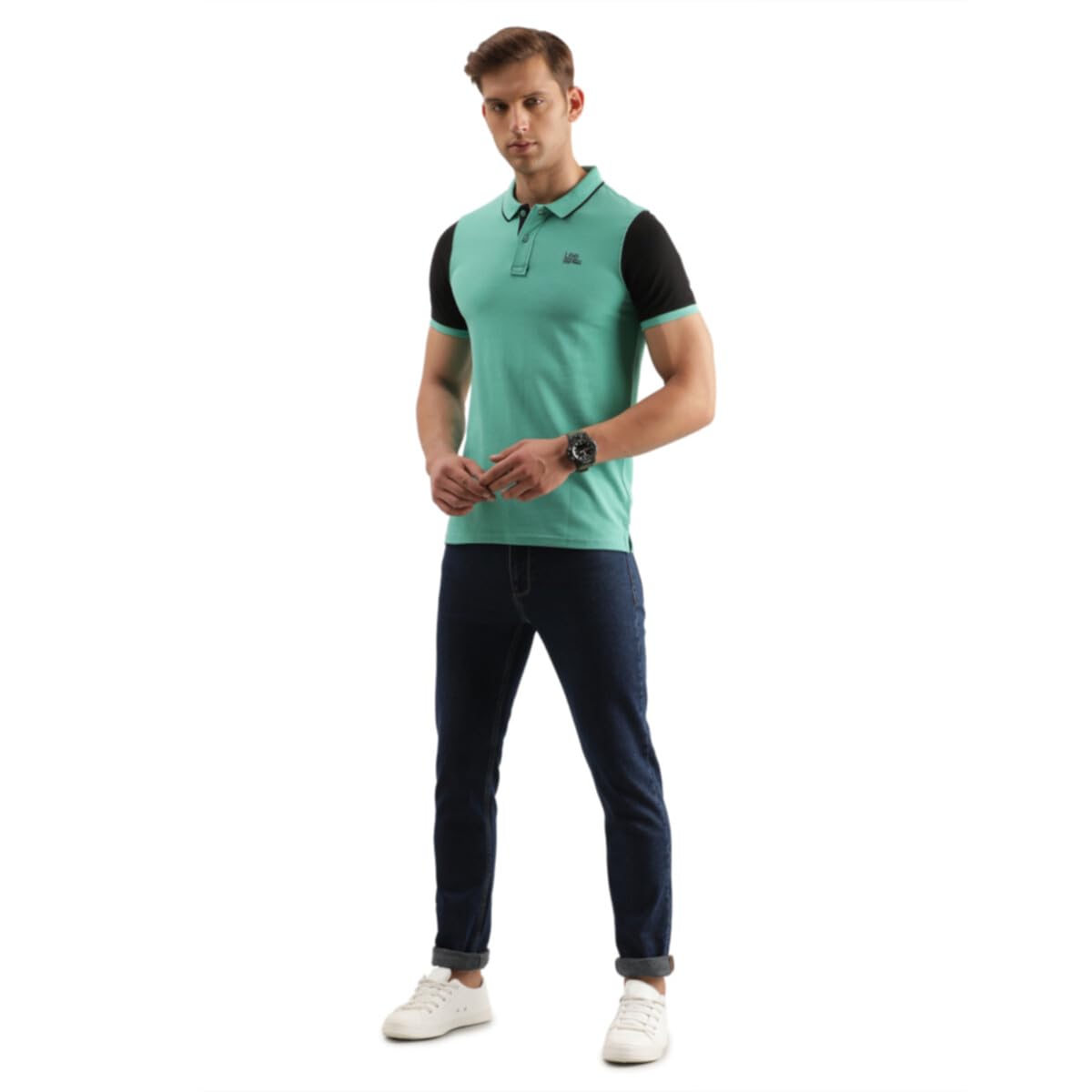 Lee Men's Slim Fit T-Shirt (LMTS004518_Green