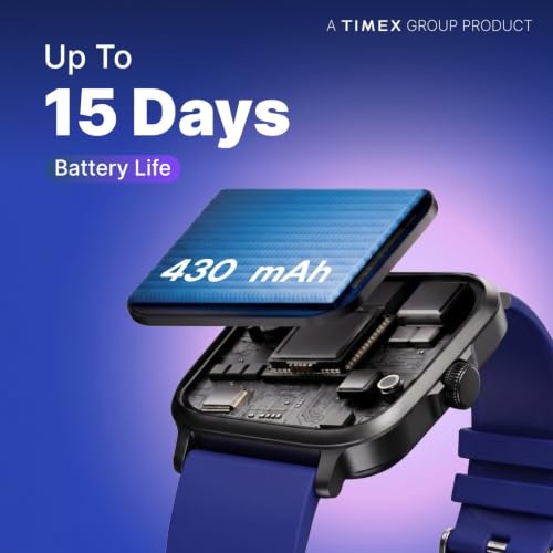TIMEX iConnect Power 1.83"(4.6cm) Display, 15 Days Battery Life Smartwatch - TWIXW1802T
