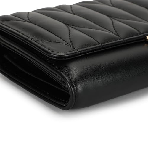 Fastrack Zenith Women's Quilted Clutch | Detachable Chain, Card & Cash Slots, Magnetic Flap | Evening Clutch