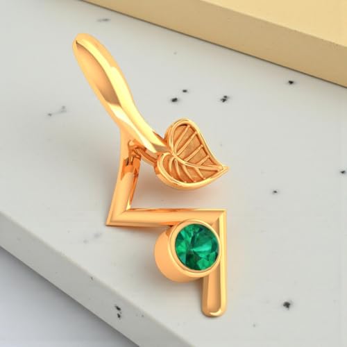 P.C. Chandra Jewellers BIS Hallmark 9KT (375) Gold Verdant Pulse Pendant for Women & Girls (Without Chain) | Gift for Girls & Women | 0.3 Gram