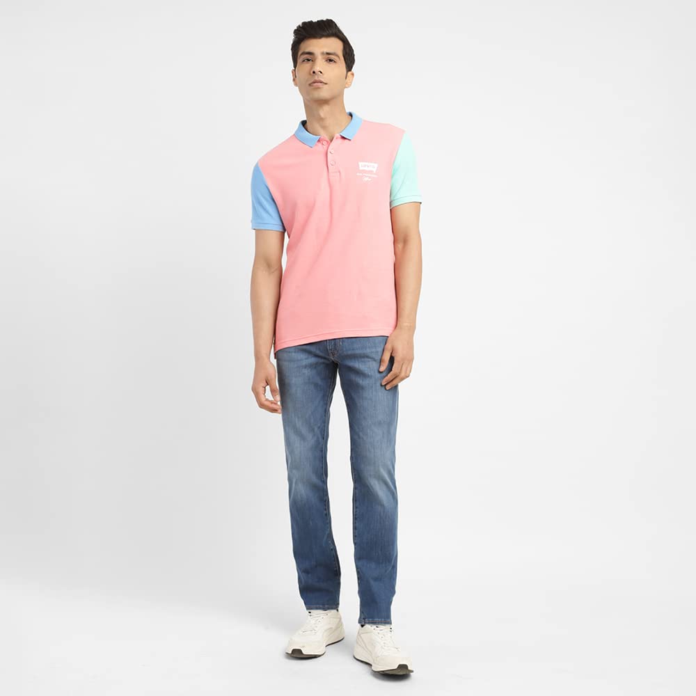 Levi's Men's Colorblock Regular Fit T-Shirt (A1383-0073_Quartz Pink S)