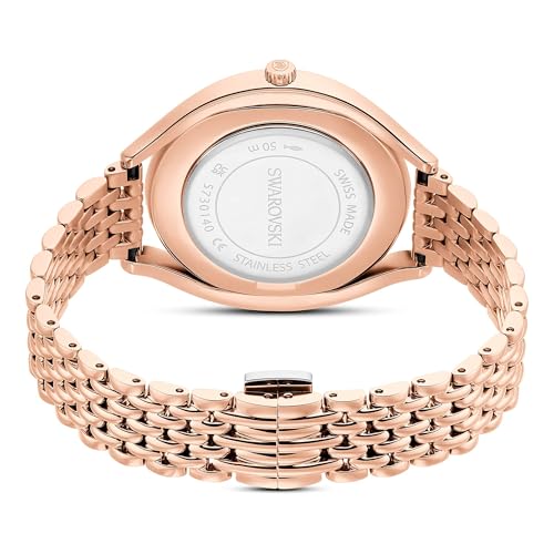 Swarovski Crystalline Aura Watch, Swiss Made, Metal Bracelet, Rose Gold Tone, Rose Gold-Tone Finish