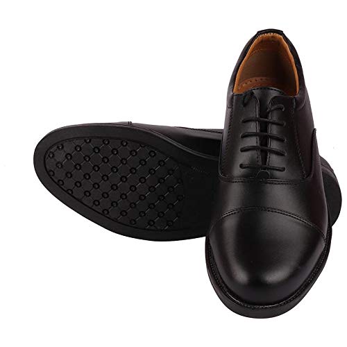 Bata Men's Lace Up Formal Shoes (Black, Numeric_7)