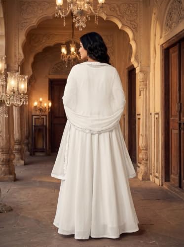 RUDRAPRAYAG Women Maxi Gown White