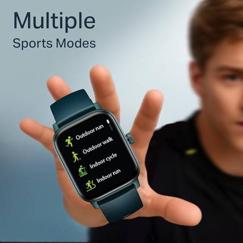 boAt Wave Call 3 Smartwatch 1.83” HD Display with Animated Watch Faces; BT Calling, Functional Crown, Multiple Sports Modes, IP68, HR, SpO2 Monitor, Smart Watches for Men & Women (Aqua Blue)