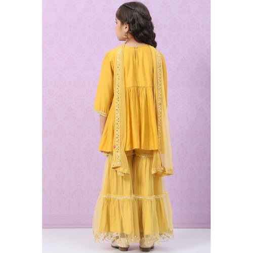 BIBA GIRL EMBROIDERY RELAXED KID(KW4802_MUSTARD YELLOW_11)