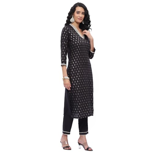 BIBA WOMEN PRINTED FITTED SALWAR KURTA DUPATTA(SKDASSORTED6651E_YELLOW_36)