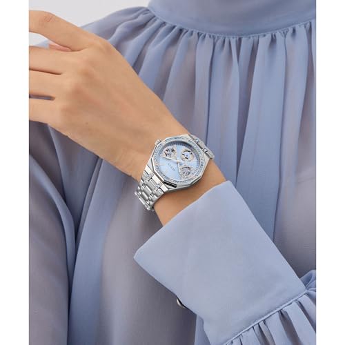 GUESS Ice Blue Round Dial Analog Women's Watch - GW1009L1