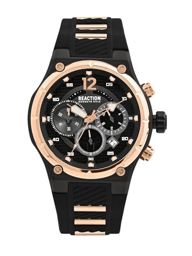 Kenneth Cole Reaction Chronograph Black Dial Watch for Men - KRWGO0071002