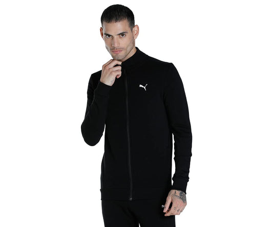 Puma Cotton Blend Men's Relaxed Fit A-Line Standard Length Coat (84666699_Black_Xl)