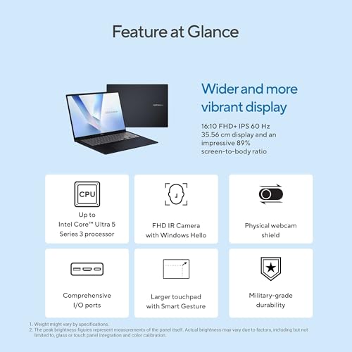 ASUS Vivobook 16 (2026),Smartchoice,Intel Core Ultra 5 325 (Series 3), Intel iGPU,16GB RAM,512GB SSD,FHD+, 16"(40 cm),Win11 2 Year Brand Warranty