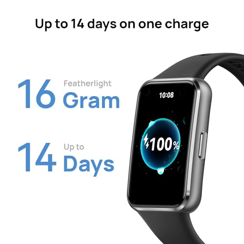 Huawei Band 11 Health & Fitness Tracker, Enhanced Sleep Tracking, All-Day Health Monitoring, Ultra-Slim & Comfort Wear, iOS & Android Compatible, Smart Watch. (Black)