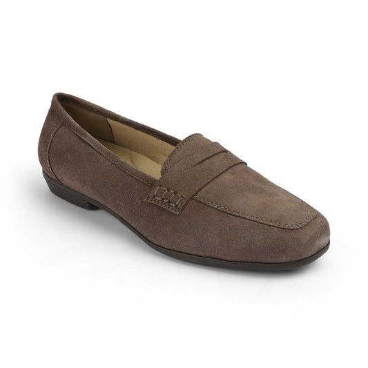 tresmode Suave Brown Women's Casual Loafers | Vegan Friendly Leather | TPR Sole in Size 7 UK / 40 EU