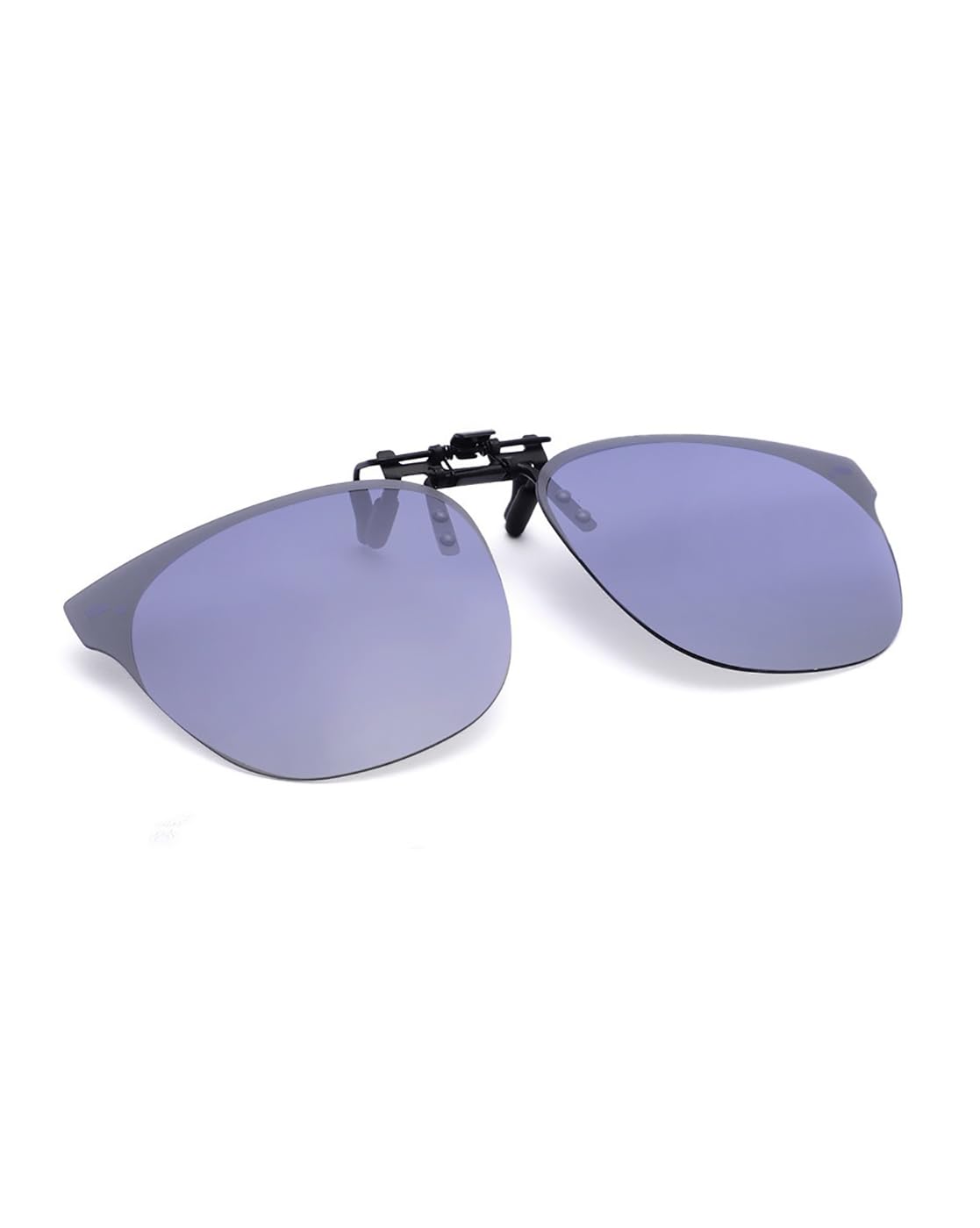 Carlton London Black & Grey Toned Polarised Lens Sunglass Clip for unisex