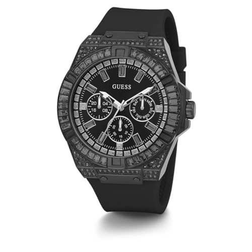 Guess Black Round Dial Analog Men's Watch - GW0208G5M