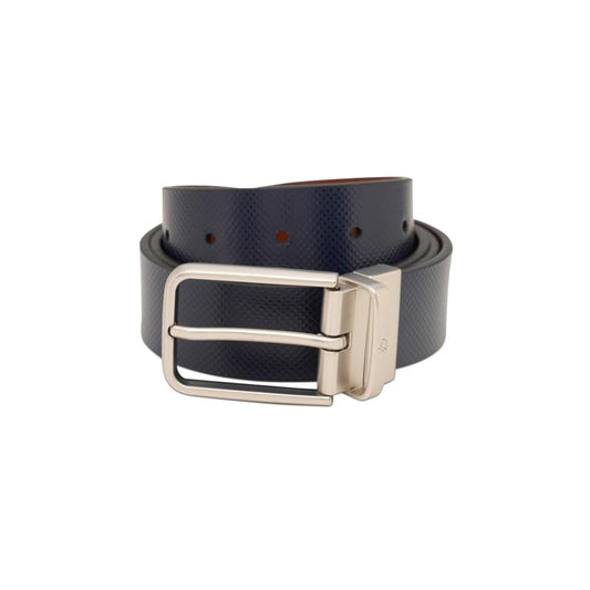 United Colors of Benetton Reversible Leather Belt For Men Healy - Navy + Tan | Pin Closure Buckle | Ideal Gift For Men | Size Xl - 110Cm
