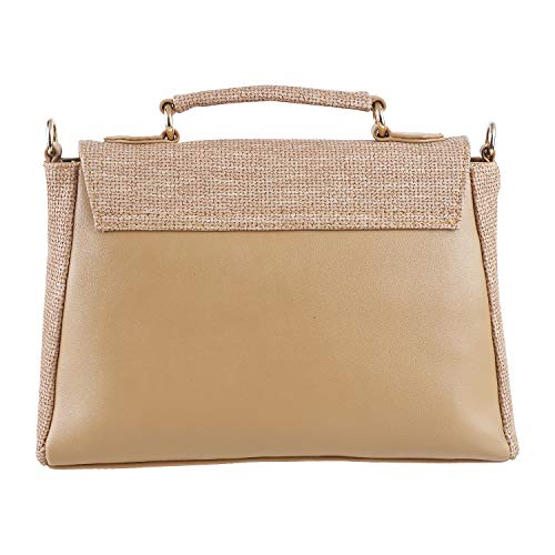 Metro Womens Synthetic Beige Flap Over Sling (One Size)