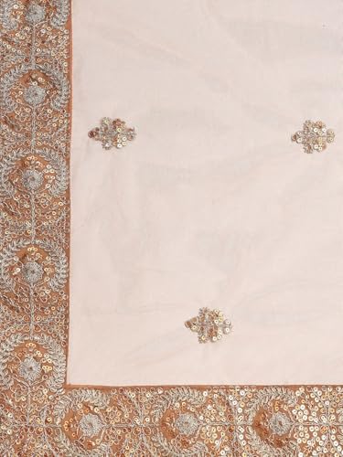 AG Clothing Women's Net Semi Stitched Lehenga Choli With Dupatta | Dori And Sequin Embroidery Pattern | Traditional, Wedding, Ethnic Wear Lehenga (AD-EUPHORIAm-VOL4-3605-Brown)