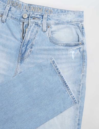U.S. Polo Assn. Denim Co. Men's Shawn Relaxed Fit Blue Jeans (UDJEN1988_Blue_30)