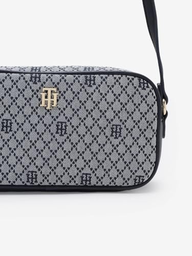 Logo Blue Polyester Sling Bag