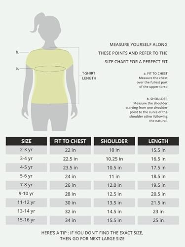 Real Basics Girl's Regular Fit Half Sleeve Tshirts Pack of 5 (RB-G-HTop-P5-1314-Set9_Multicolour_13-14 Years)