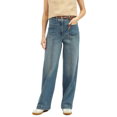 United Colors of Benetton Women's Regular Jeans (25P4DENIM894I901_Blue