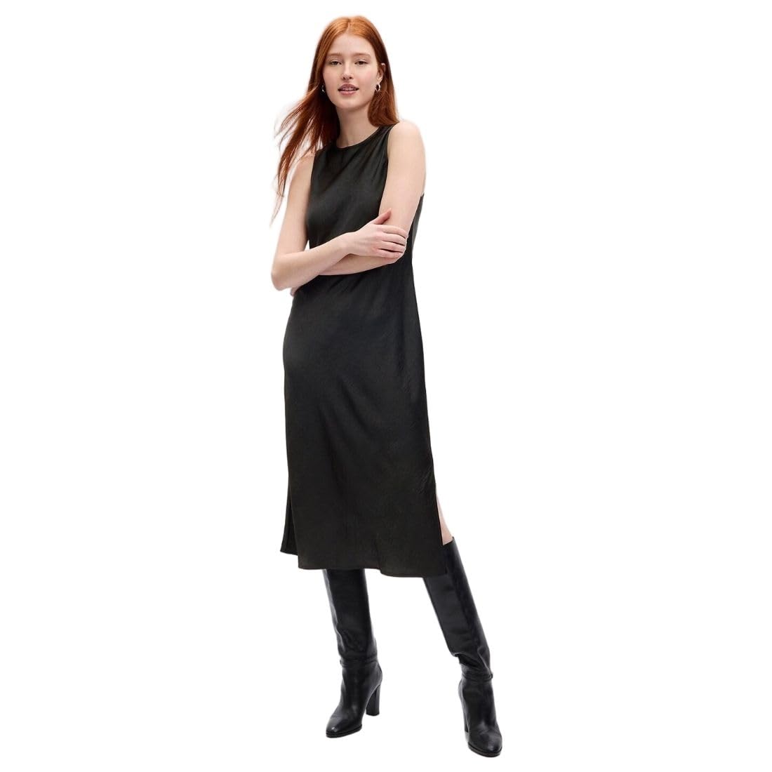 GAP Women's Sleeveless Polyester Classic Knee-Length Casual Dress