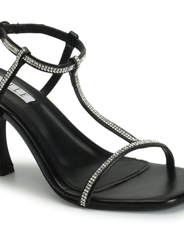 ELLE Women Sandal,Black,UK-7