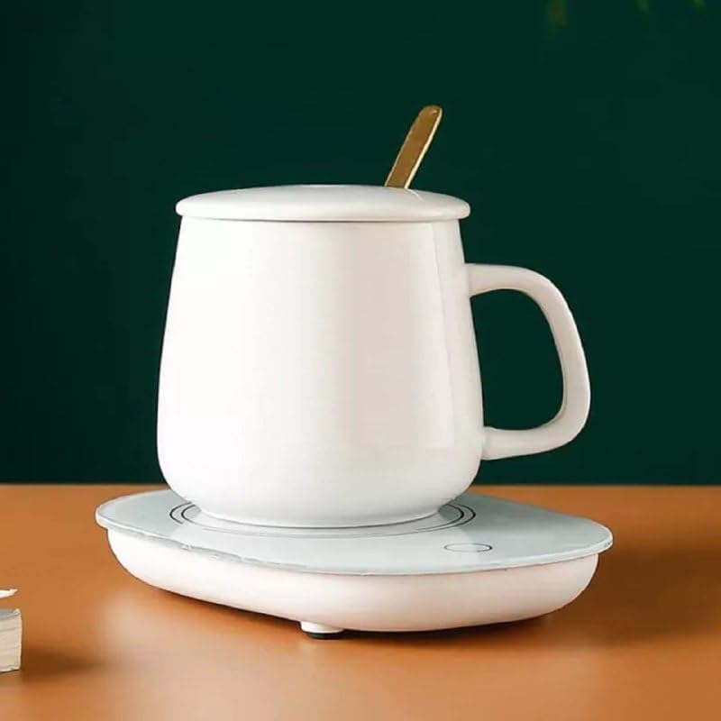 Rugmi Coffee Mug Warmer with Auto Shut-Off – Electric Cup Heater Plate with Thermostat – Desktop Beverage Warmer for Home Office(Multicolor)