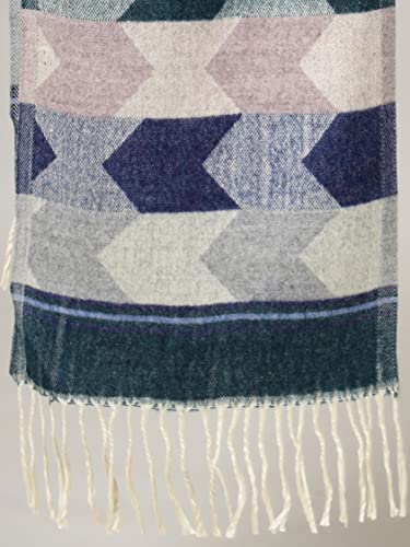 Ravaiyaa - Attitude is everything Soft & Warm Wool Muffler Casual Winter Scarf Arrow Striped Muffler for Men's (Green & Multi Color)