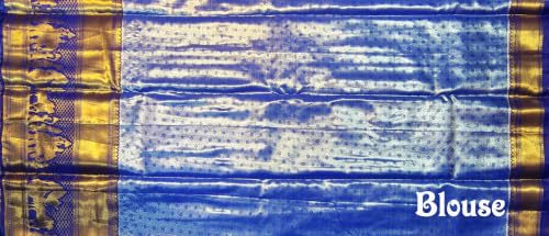 VFCollections Women's Traditional Handloom Kanchipuram Silk Pure Pattu Sarees Royal Wedding Border & Bridal Butta | Rich Zari Woven Design | Bridal Saree | Unstitched Blouse
