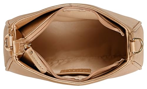 eske Jena - Vegan Leather Shoulder Bag For Women - Preimum, Stylish Handbag for Ladies (Stone Saffiano)