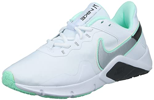 Nike W Legend Essential 2-CQ9545-102-6-WHITE/METALLIC Silver-Mint Foam-Black