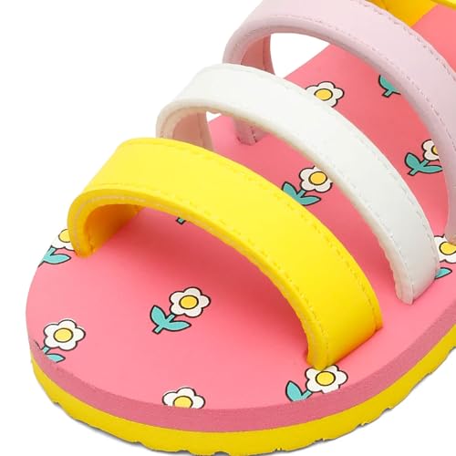 ONYC Premium Blossom Flower Kids Sandals - Pink (Girls)