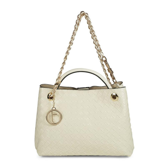 tresmode MATERA Beige Vegan Leather Handbag for Women
