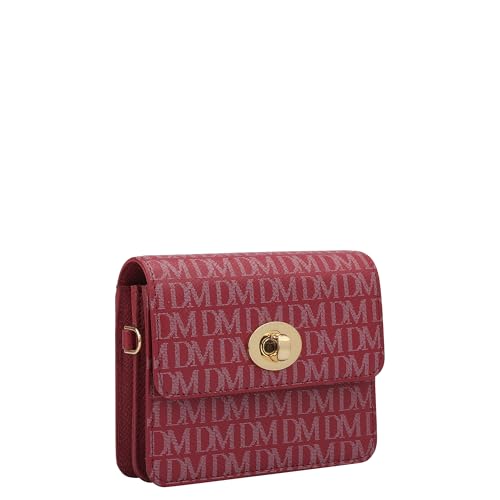 Da Milano Leather Sling Wallet for Women - Purple (10281A)