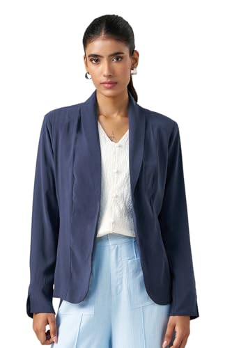 Annabelle by Pantaloons Womens Blazer_SS26WWANOWR00015C30A168_Black IRIS_XL
